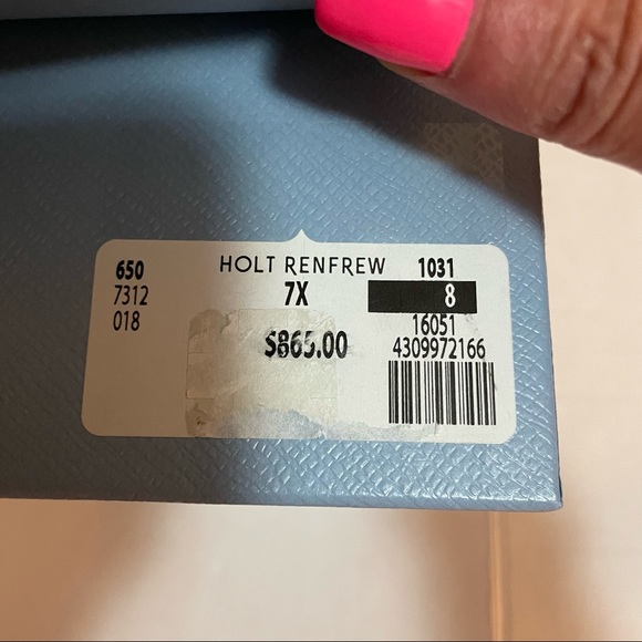 Prada Calzature Donna Suede Sandal, with studded straps , size38-8 - Picture 9 of 10